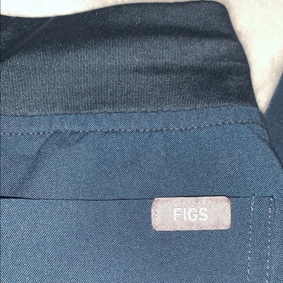 Gently Loved Blue Jogger Scrubs with Drawstring by FIGS - Picture 9 of 10
